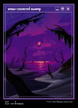 Snow-Covered Swamp (327) - Foil x1 - Secret Lair Drop Series - NM-Mint, English - Image 2