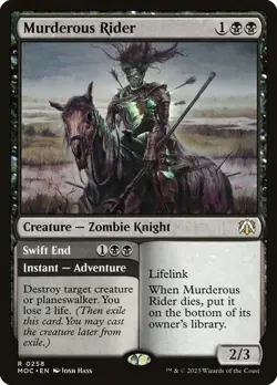 Murderous Rider - MOC - Rare - MTG Magic Pack fresh - Image 1