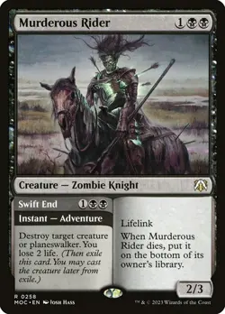 Murderous Rider - MOC - Rare - MTG Magic Pack fresh - Image 2