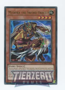 Yugioh Mudora the Sword Oracle MAMA-EN026 Ultra Rare 1st Edition Near Mint - Image 2