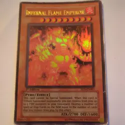 Yu-Gi-Oh! TCG Infernal Flame Emperor SD3-EN001 1st Edition Ultra Rare - Image 3