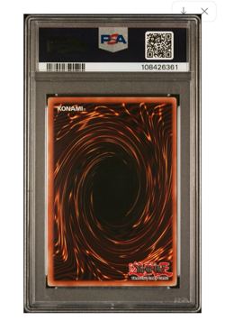 Yugioh! PSA 10 2004 Dark Hole LOB-EN052 Super Rare  Top Pop - Image 5