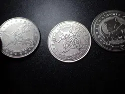 Pokemon Card Meiji Promo Battle Coin x3 Alakazam Evolutions #5452 - Image 5