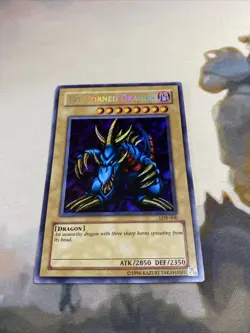 Yu-Gi-Oh Tri-Horned Dragon LOB-000 The Legend of Blue Eyes White Dragon LP - Image 2