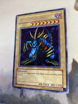 Yu-Gi-Oh Tri-Horned Dragon LOB-000 The Legend of Blue Eyes White Dragon LP - Image 4