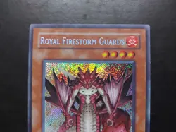 Yugioh - Royal Firestorm Guards GLAS-EN087 Secret Rare  1st Edition - Image 2