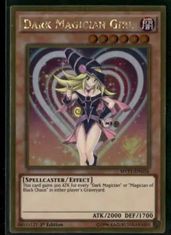 Yu-Gi-Oh! TCG Dark Magician Girl MVP1-ENG56 1st Edition Gold Rare - Image 1