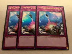 3x Compulsory Evacuation Device EURO 1st Edition Ultra Rare RA01-EN069 Yu-Gi-Oh! - Image 2