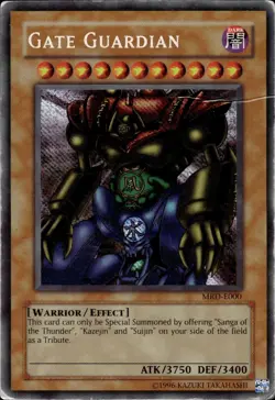 Gate Guardian - REVERSE Secret Rare MRD-E000 - HP - YuGiOh - Image 1