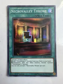 (EX) Necrovalley Throne - SOFU-EN055 - Super Rare - 1st Edition  YuGiOh - Image 3