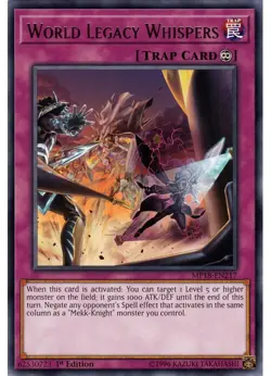 Yugioh - World Legacy Whispers (Rare) (1st Edition) - MP18-EN217 P - Image 2