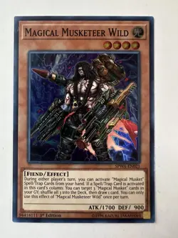 Yugioh! Magical Musketeer Wild - SPWA-EN021 - Super Rare - 1st Edition Near Mint - Image 3