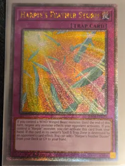 Harpies Feather Storm Quarter Century Secret Rare RA01-EN073 Yugioh NM - Image 2