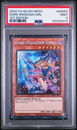 2024 YU-GI-OH! MP24-25TH ANV TIN: DUELING MIRRORS DARK MAGICIAN GIRL PSA 9 - Image 3