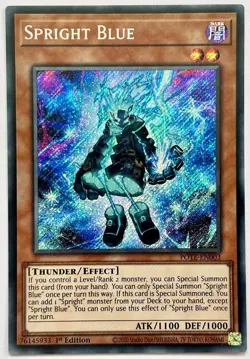 POTE-EN003 Spright Blue - Secret Rare 1st Edition Near Mint YuGiOh Card - Image 1