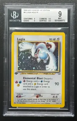 (PSA) BGS 9 LUGIA 1ST EDITION NEO GENESIS HOLO RARE POKEMON CARD #9 MINT! - Image 1