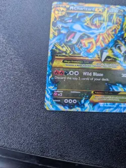 Mega  Charizard EX 108/106 Secret Rare XY Flashfire set Holo Pokemon Card   - Image 2