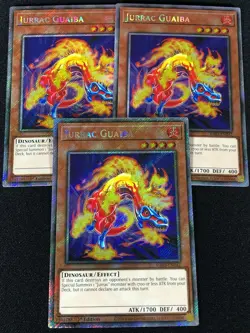Yugioh Jurrac Guaiba RA03-EN242 Platinum 1st Secret x3 (NM) - Image 1