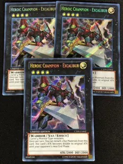 Yugioh Heroic Champion Excalibur CT09-EN002 Secret X3 (LP) - Image 1