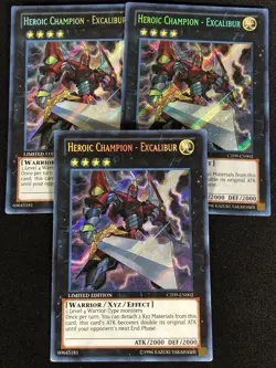 Yugioh Heroic Champion Excalibur CT09-EN002 Secret X3 (LP) - Image 2
