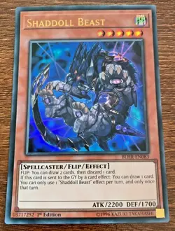 ( SHADDOLL BEAST ) - Ultra Rare - BLHR-EN083 - 1st NM - Yu-Gi-Oh Hero's Revenge - Image 1