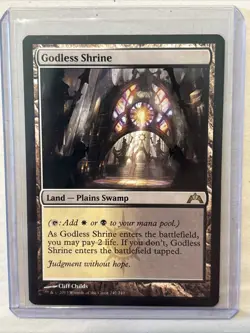 MTG Magic the Gathering Card LP - Godless Shrine Gatecrash - Image 1