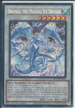 Yugioh! Brionac, the Magical Ice Dragon - BLTR-EN004 - Secret Rare - 1st Edition - Image 1