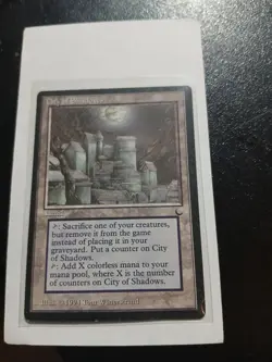 City of Shadows Land (The Dark) MTG Vintage, Near Mint Condition - Image 1