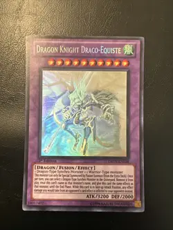 Dragon Knight Draco-Equiste DREV-EN038 Ghost Rare 1st	Yugioh Card English #2 - Image 1