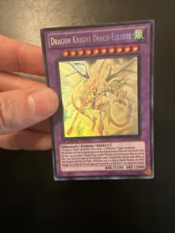 Dragon Knight Draco-Equiste DREV-EN038 Ghost Rare 1st	Yugioh Card English #2 - Image 6