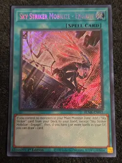 Sky Striker Mobilize - Engage! Secret Rare BLMR-EN091 Yugioh alt Art - Image 2