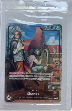 One Piece Shanks PSA Promo Card Exclusive OP09-001 Sealed - Image 1
