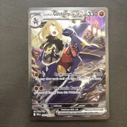 Cynthia's Garchomp EX 232/182 SIR Destined Rivals Pokemon Card NM - Image 1