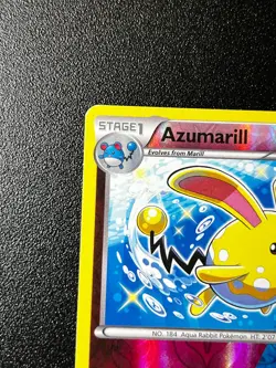 Azumarill (Shiny) 77/114 Steam Siege Reverse Holo Rare Dual Type Pokemon Card - Image 4