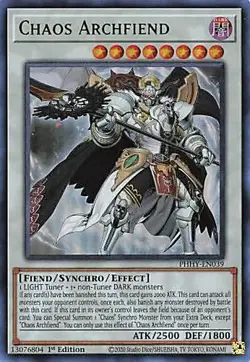 Yu-Gi-Oh! TCG Photon Hypernova Chaos Archfiend #PHHY-EN039 1st Edition - Image 1