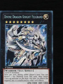Yu-Gi-Oh Divine Dragon Knight Felgrand SHSP-EN056 1st Edition Secret Rare EU - Image 6