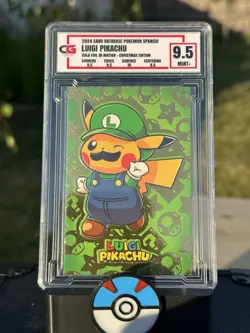 Luigi Pikachu CG 9.5 Peru Pokemon PSA CGC Nintendo Super Graded Card #1c - Image 1