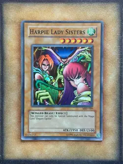 Yugioh Harpie Lady Sisters MRD-009 Super Rare Original Print LP - Image 1