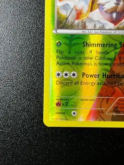 Volcarona (Shiny) 15/114 Steam Siege Reverse Holo Rare Dual Type Pokemon Card NM - Image 2