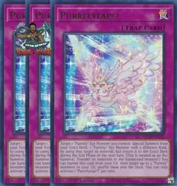 Yugioh! 3x Purrelyeap!? MP24-EN292 Ultra Rare 1st Ed NM - Image 2