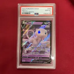 Graded PSA 10 2023 Pokemon SWSH Mew V Crown Zenith #060 GEM MT  - Image 1