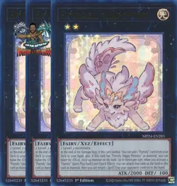 Yugioh! 3x Epurrely Happiness MP24-EN285 Ultra Rare 1st Ed NM - Image 1