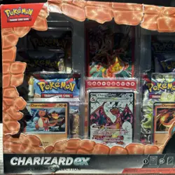 Pokemon Charizard ex Premium Collection box sealed 6 packs sleeves.Damaged Box - Image 10