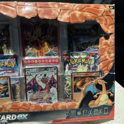 Pokemon Charizard ex Premium Collection box sealed 6 packs sleeves.Damaged Box - Image 11