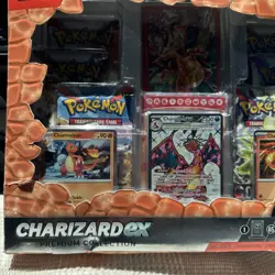 Pokemon Charizard ex Premium Collection box sealed 6 packs sleeves.Damaged Box - Image 4
