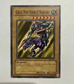 Yugioh TCG Gaia The Fierce Knight 2002 SDY-007 1st Edition - Image 1