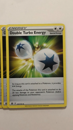 Pokemon Card Brilliant Stars 2x Playset Double Turbo Energy 151/172  NM - Image 2