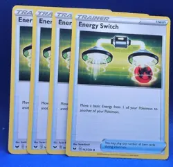 Pokemon TCG x4 Energy Switch 162/202 Sword & Shield Near Mint Playset - Image 3