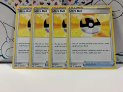 Pokemon TCG 4x Ultra Ball 146/159 Crown Zenith Near Mint Playset - Image 3