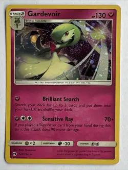 Gardevoir 141/214 Lost Thunder Cosmos Holo Rare Pokemon Trading Card 2018 NM-MT - Image 1